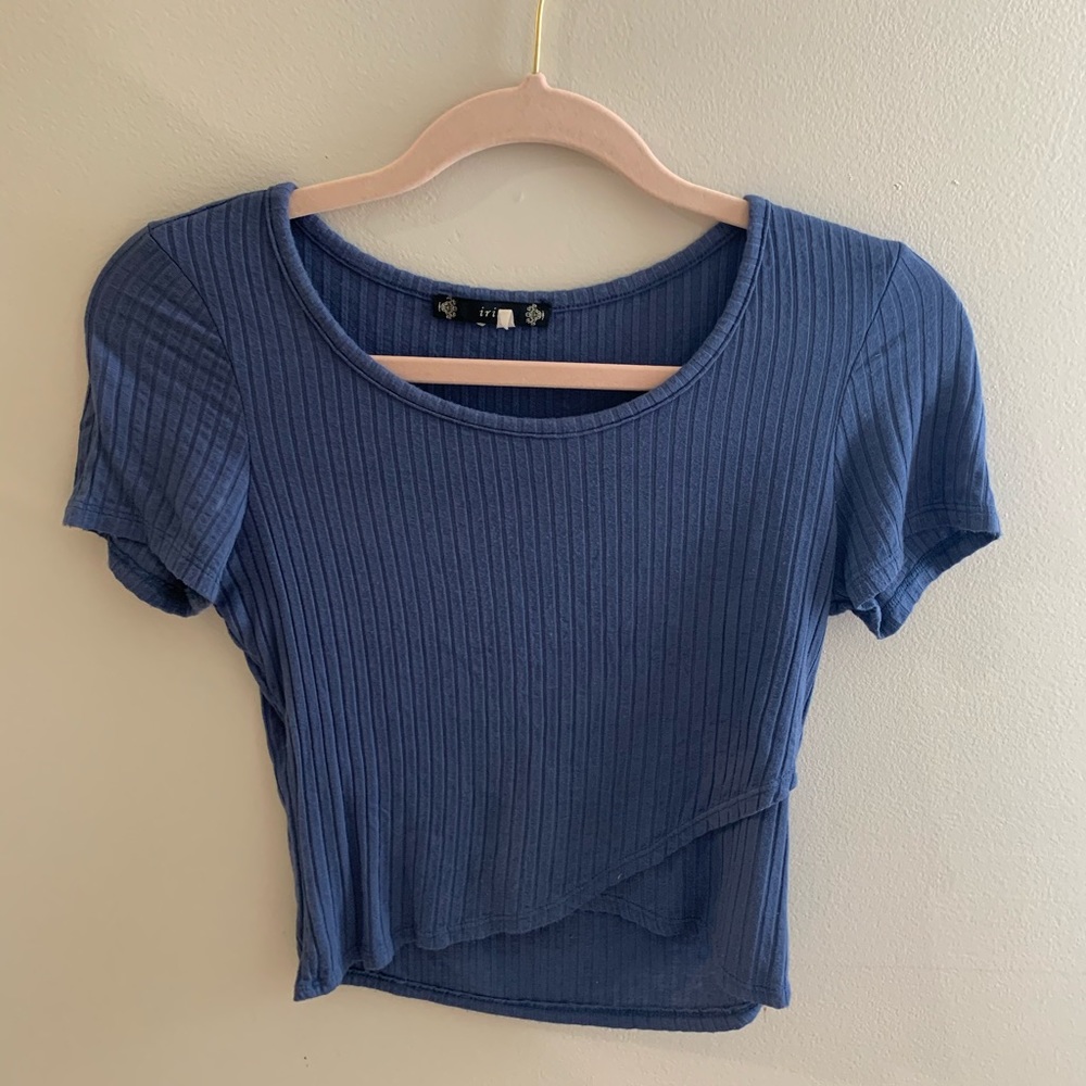 Blue forever 21 crop top